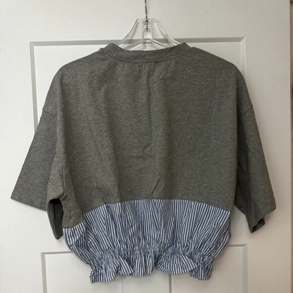 Anthropologie Mixed Material Top - Large - NEW WITH TAGS - Picture 3 of 3